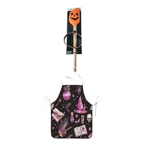 Halloween Witch Apron and Spatula Set